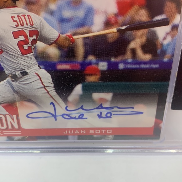 2022 Leaf Pro Set Juan Soto Action Ink #AI-JS1 (MISC7) - Picture 3 of 3